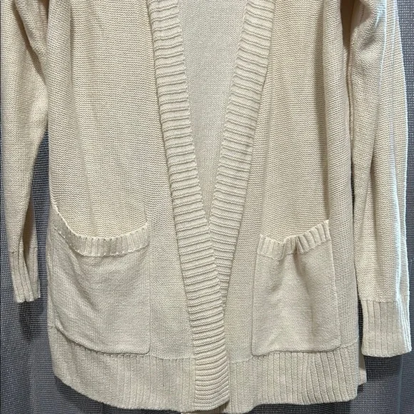 Beige Open-Front Cardigan Sweater - Picture 2 of 8